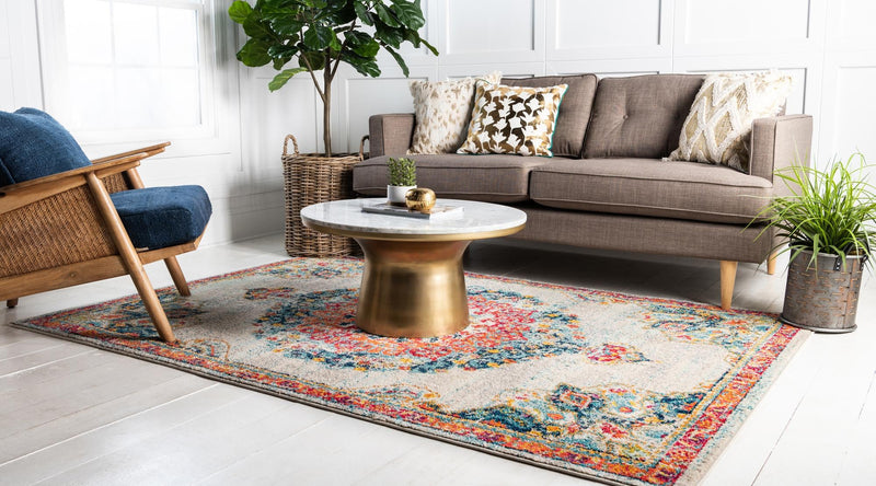Brighton Terrace Collection Area Rug - Hove (Ivory) Rectangle Ivory  lifestyle 3