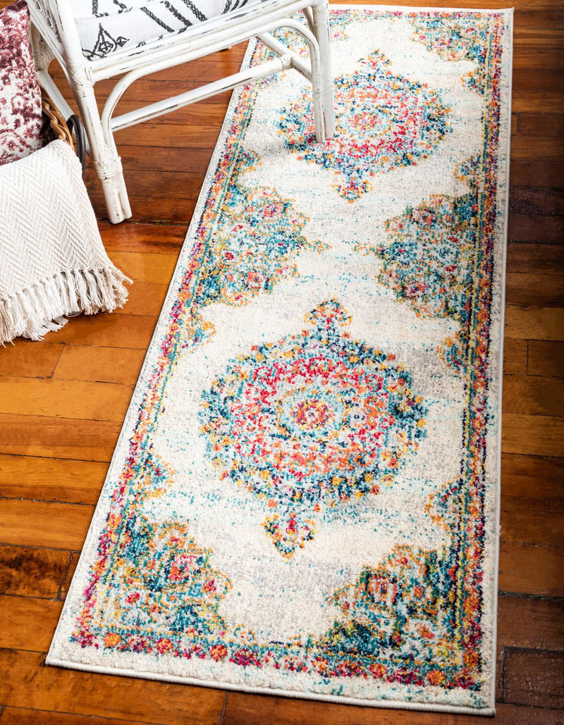 Brighton Terrace Collection Area Rug - Hove (Ivory) Runner Ivory  lifestyle 23