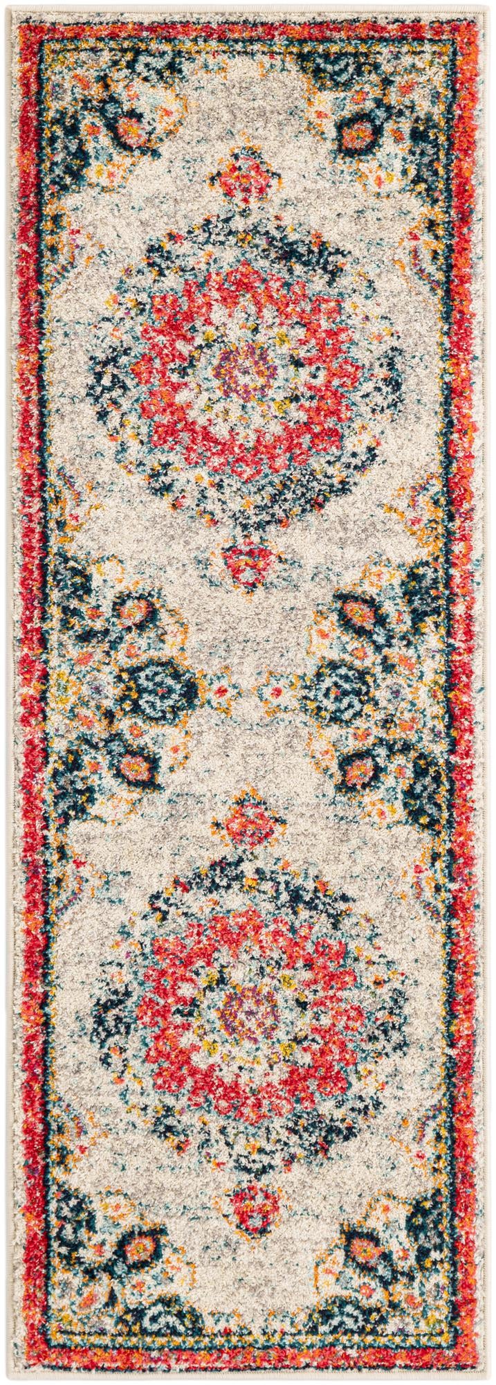 Brighton Terrace Collection Area Rug - Hove (Ivory) Runner Ivory  lifestyle 18