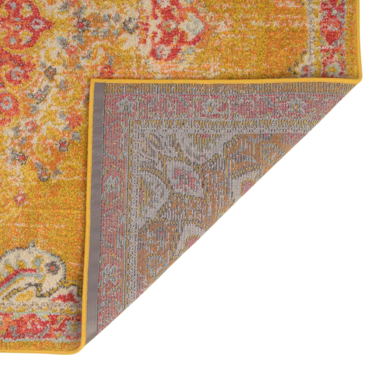 Brighton Terrace Collection Area Rug - Hove (Gold) Runner Gold  lifestyle 84