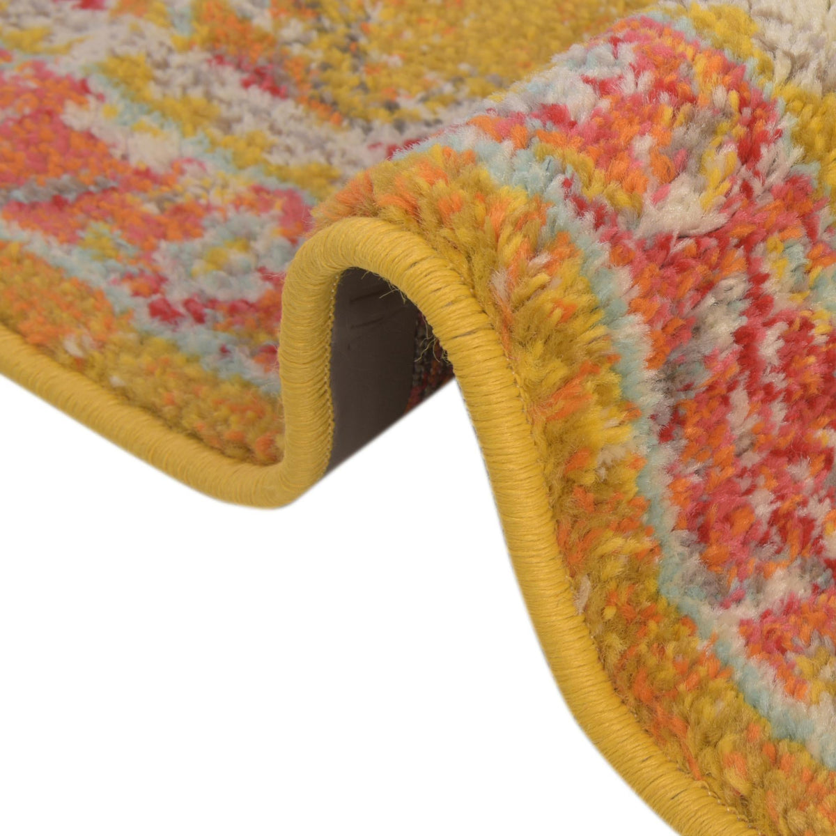 Brighton Terrace Collection Area Rug - Hove (Gold) Runner Gold  lifestyle 85