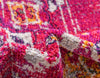 Brighton Terrace Collection Area Rug - Hove (Magenta) Round Magenta  lifestyle 33