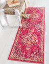 Brighton Terrace Collection Area Rug - Hove (Magenta) Runner Magenta  lifestyle 16