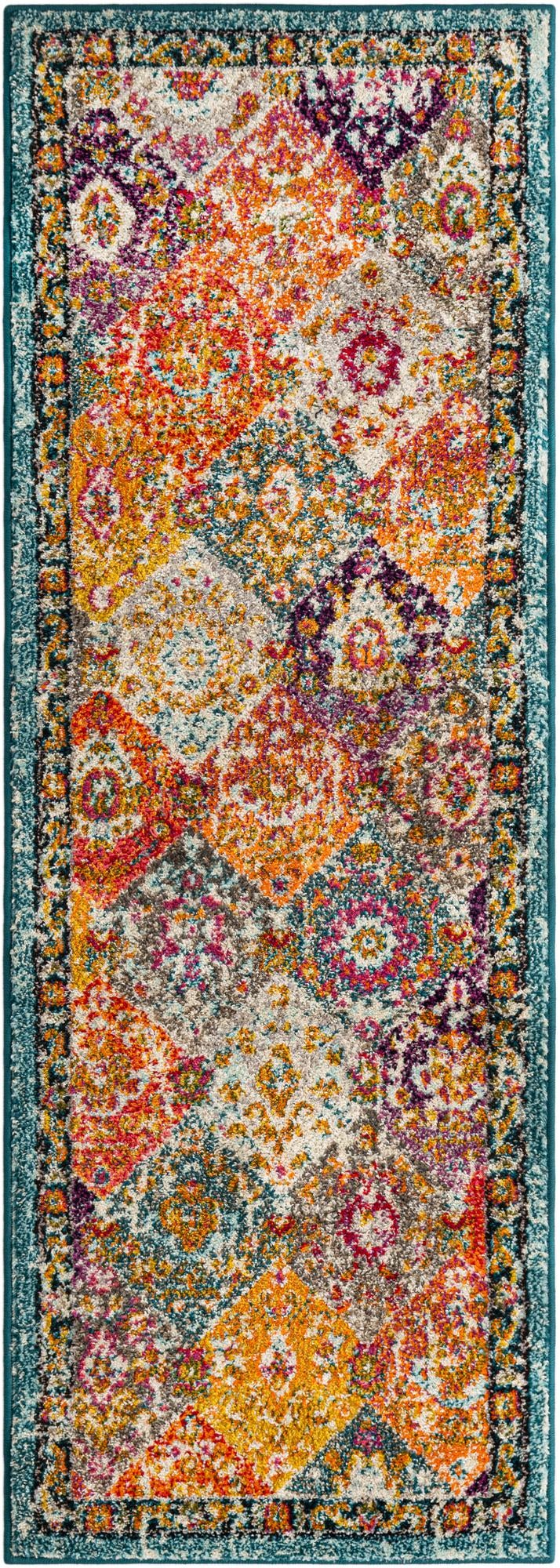 Brighton Terrace Collection Area Rug -  Rottingdean (Multi) Runner Multi  lifestyle 20