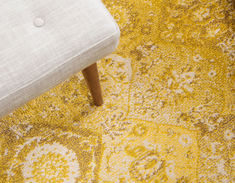 Brighton Terrace Collection Area Rug -  Rottingdean (Yellow) Square Yellow  lifestyle 52