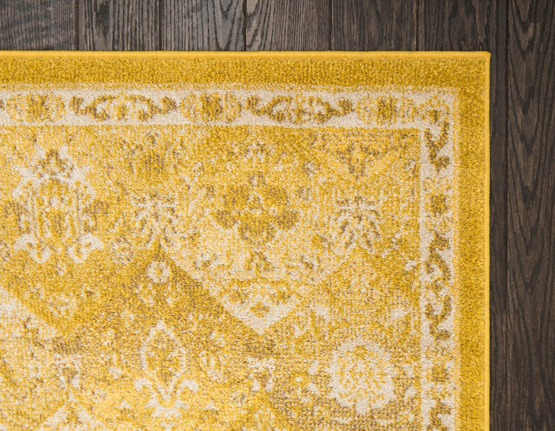Brighton Terrace Collection Area Rug -  Rottingdean (Yellow) Square Yellow  lifestyle 56