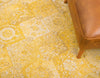 Brighton Terrace Collection Area Rug -  Rottingdean (Yellow) Round Yellow  lifestyle 51
