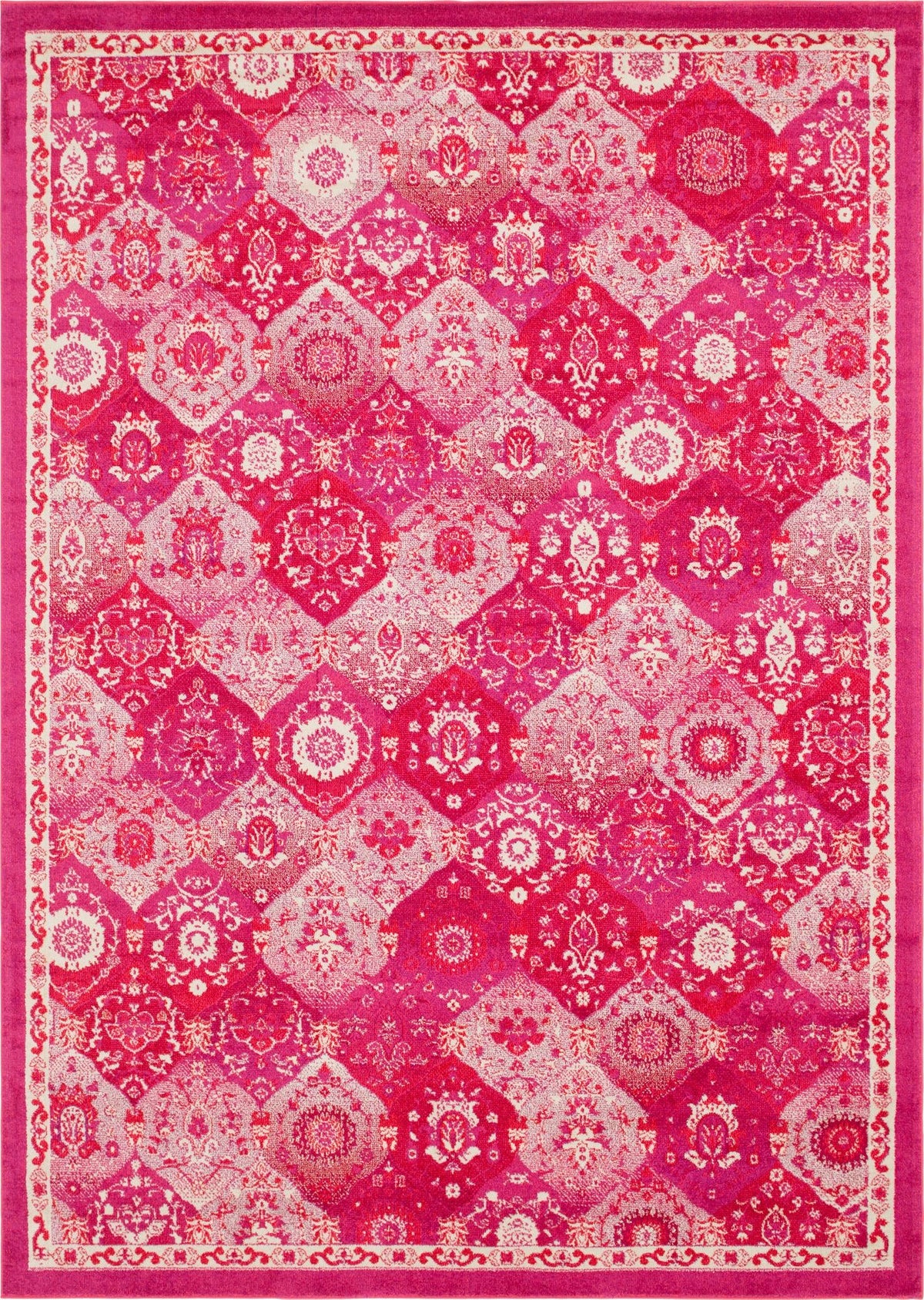 Brighton Terrace Collection Area Rug -  Rottingdean (Magenta) Rectangle Magenta Main