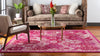 Brighton Terrace Collection Area Rug -  Rottingdean (Magenta) Square Magenta  lifestyle 20
