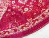 Brighton Terrace Collection Area Rug -  Rottingdean (Magenta) Round Magenta  lifestyle 36