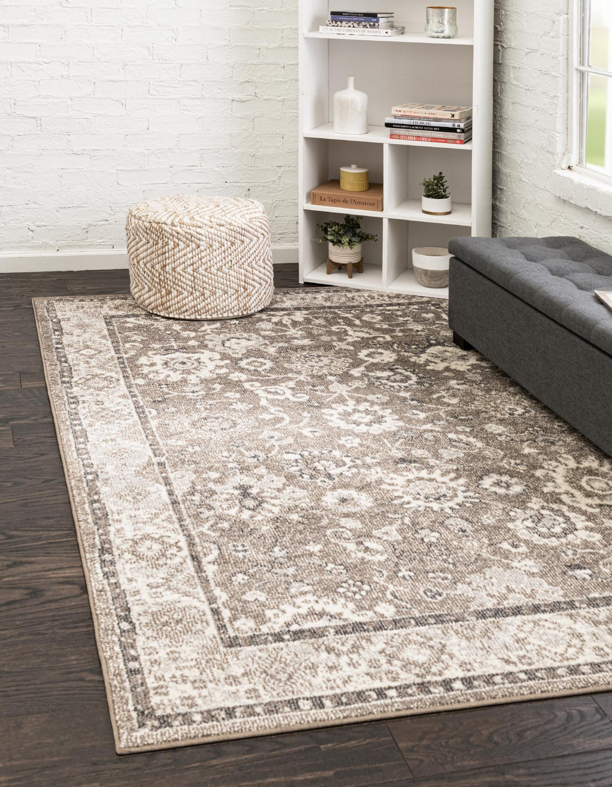 Brighton Terrace Collection Area Rug -  Woodingdean Rectangle Beige Brown  lifestyle 5