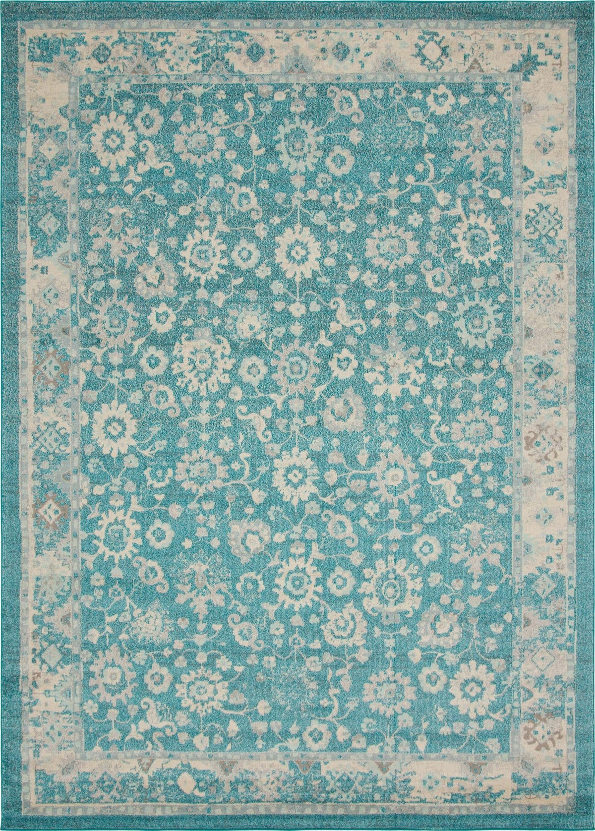 Brighton Terrace Collection Area Rug -  Woodingdean Rectangle Turquoise Main