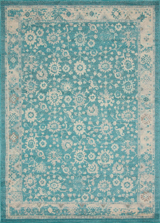 Brighton Terrace Collection Area Rug -  Woodingdean Rectangle Turquoise Main