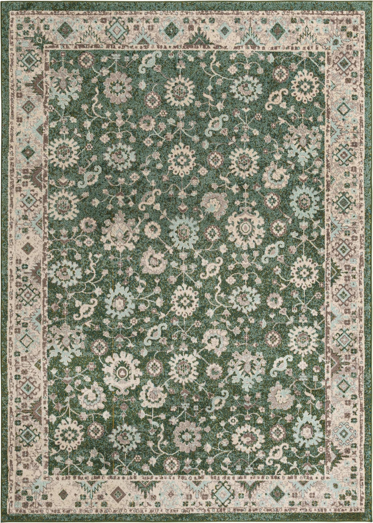 Brighton Terrace Collection Area Rug -  Woodingdean Rectangle Green  lifestyle 5