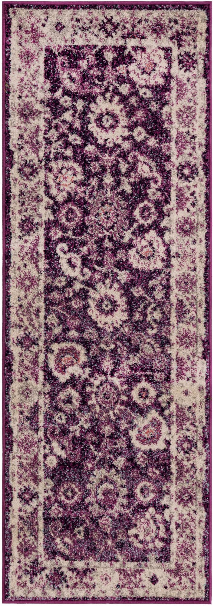 Brighton Terrace Collection Area Rug -  Woodingdean Runner Purple  lifestyle 102