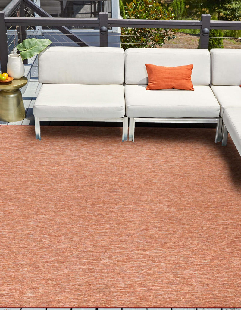 Seaside Serenity Collection Area Rug - Santorini Square Terracotta  lifestyle 24