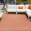 Seaside Serenity Collection Area Rug - Santorini Square Terracotta  lifestyle 64