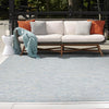 Seaside Serenity Collection Area Rug - Santorini Square Blue  lifestyle 36