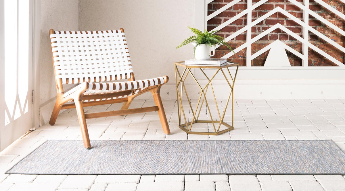 Seaside Serenity Collection Area Rug - Santorini Runner Blue  lifestyle 13