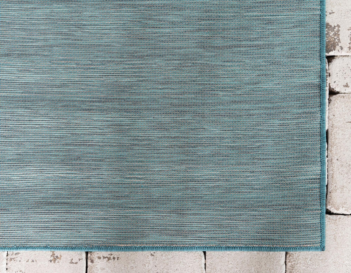 Seaside Serenity Collection Area Rug - Santorini Rectangle Turquoise Main
