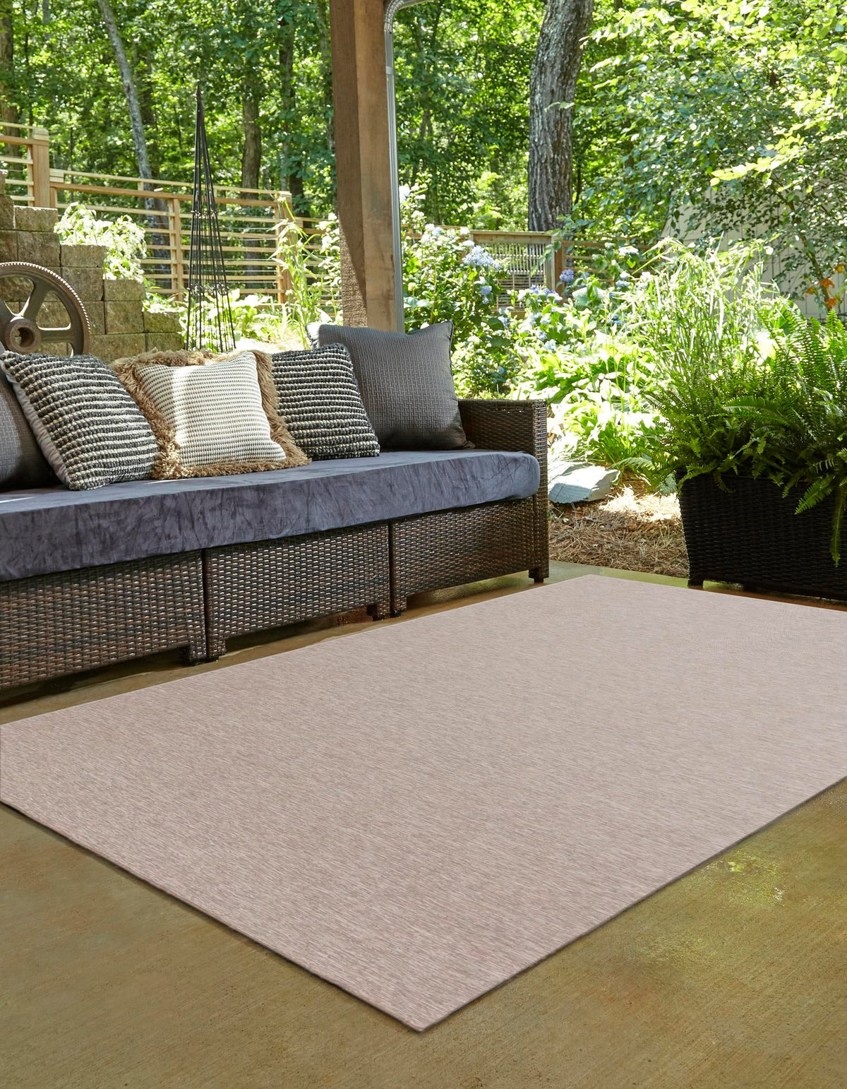 Seaside Serenity Collection Area Rug - Santorini Rectangle Beige  lifestyle 4