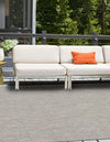 Seaside Serenity Collection Area Rug - Santorini Square Gray  lifestyle 30