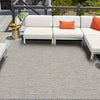 Seaside Serenity Collection Area Rug - Santorini Square Gray  lifestyle 61