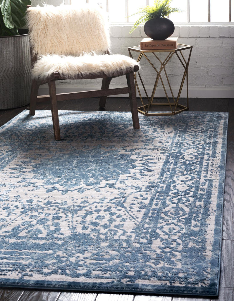 Derbyshire Elegance Collection Area Rug - Buxton Rectangle Light Blue  lifestyle 4