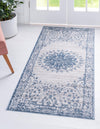 Derbyshire Elegance Collection Area Rug - Buxton Runner Light Blue  lifestyle 41