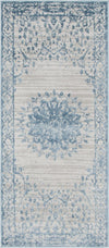 Derbyshire Elegance Collection Area Rug - Buxton Runner Light Blue  lifestyle 16