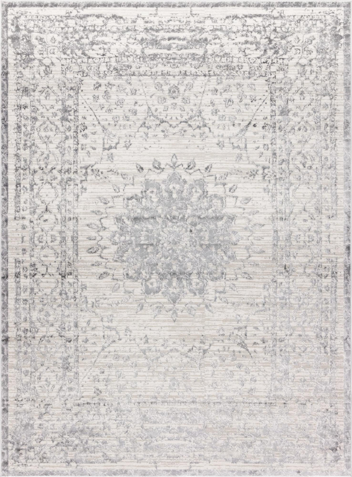 Derbyshire Elegance Collection Area Rug - Buxton Rectangle Gray  lifestyle 3