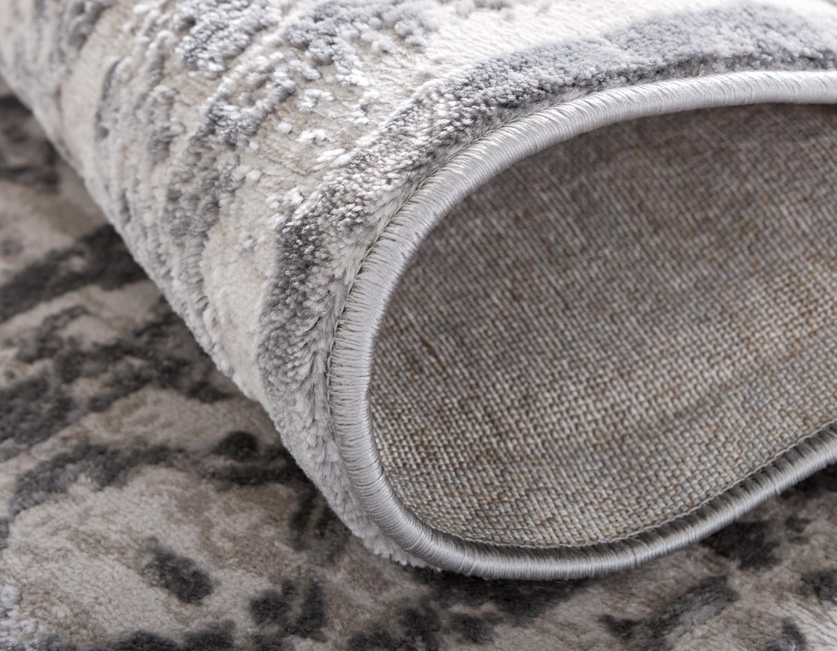Derbyshire Elegance Collection Area Rug - Buxton Rectangle Gray  lifestyle 8