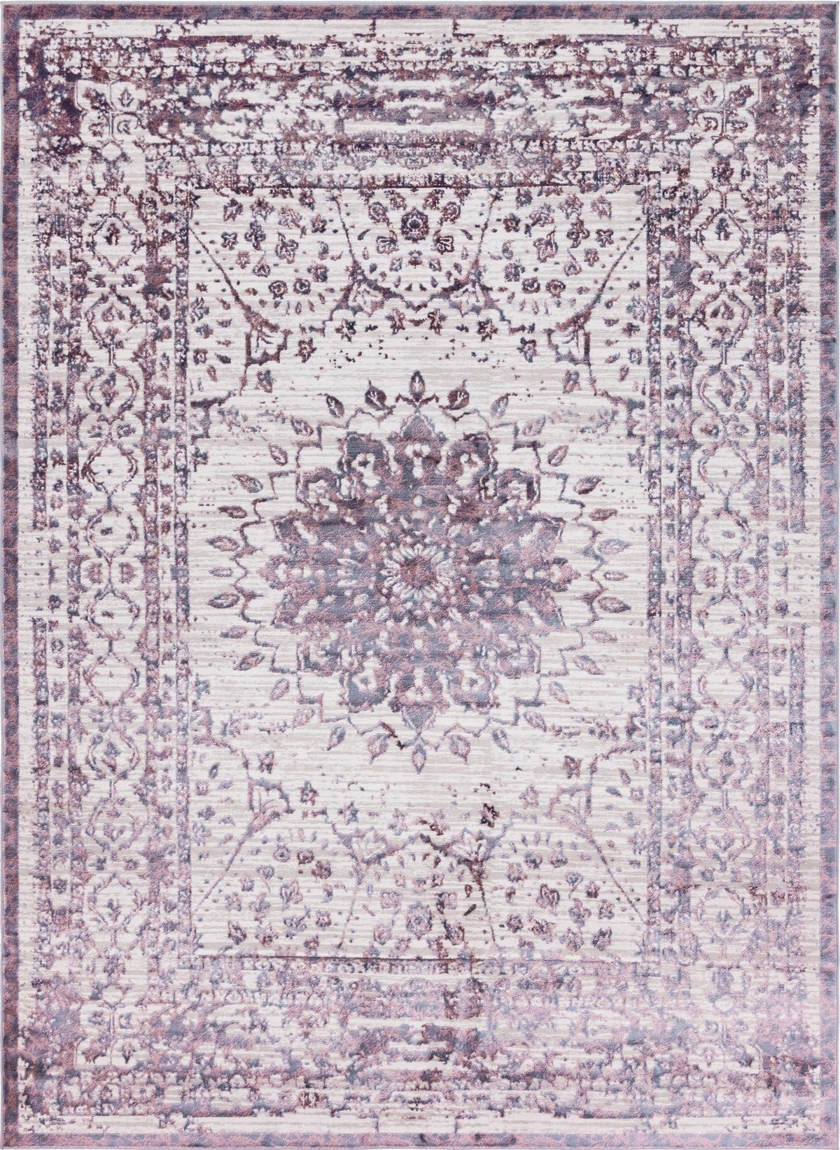 Derbyshire Elegance Collection Area Rug - Buxton Rectangle Violet  lifestyle 3