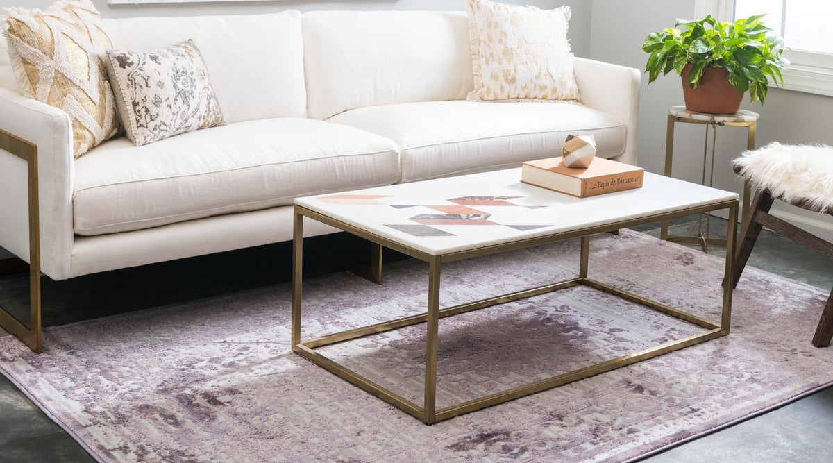 Derbyshire Elegance Collection Area Rug - Buxton Rectangle Violet  lifestyle 8