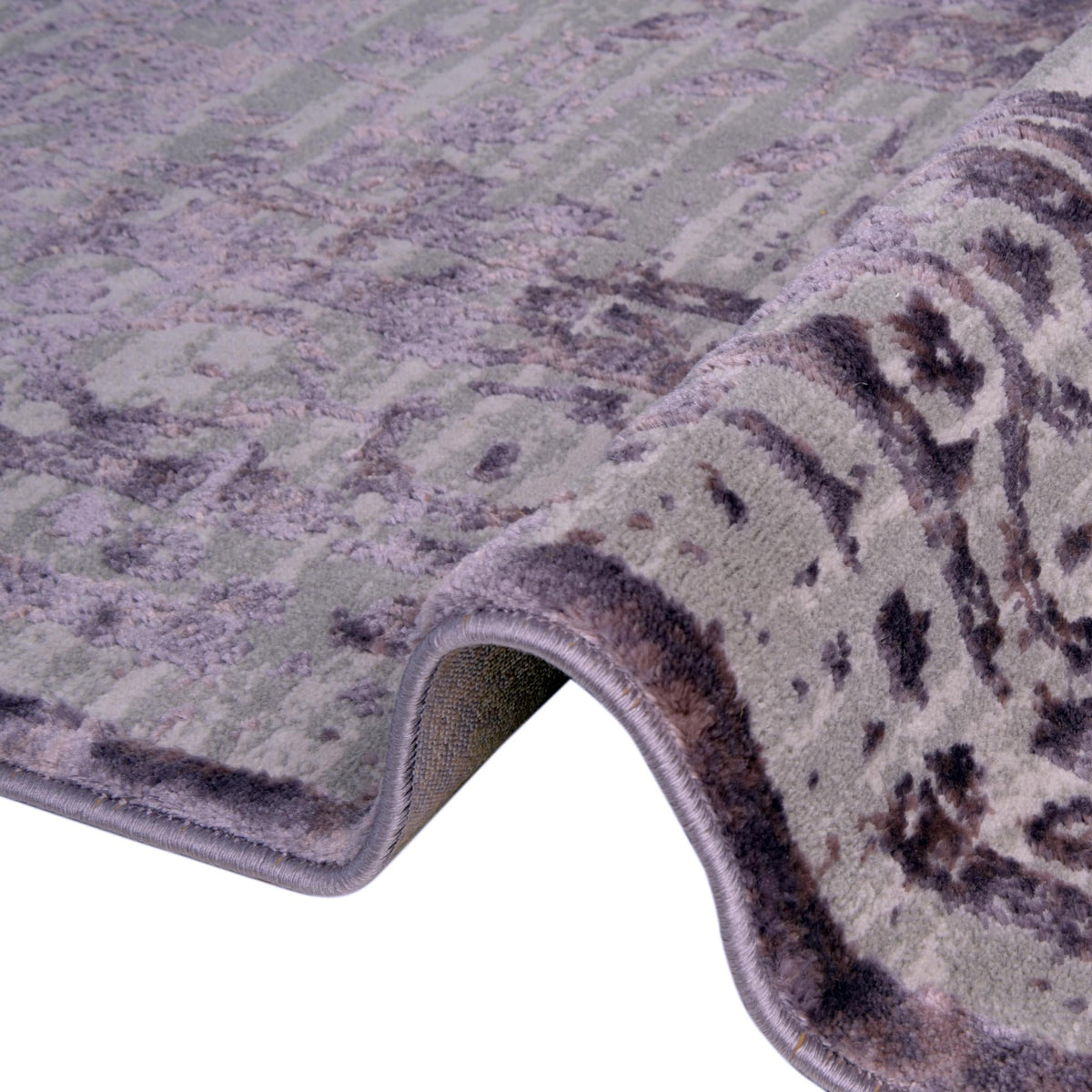 Derbyshire Elegance Collection Area Rug - Buxton Rectangle Violet  lifestyle 25