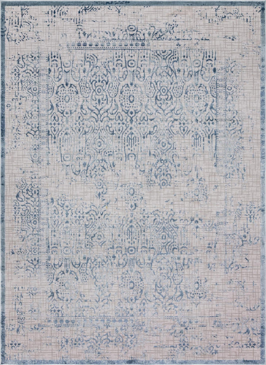 Derbyshire Elegance Collection Area Rug -  Matlock Rectangle Blue Main