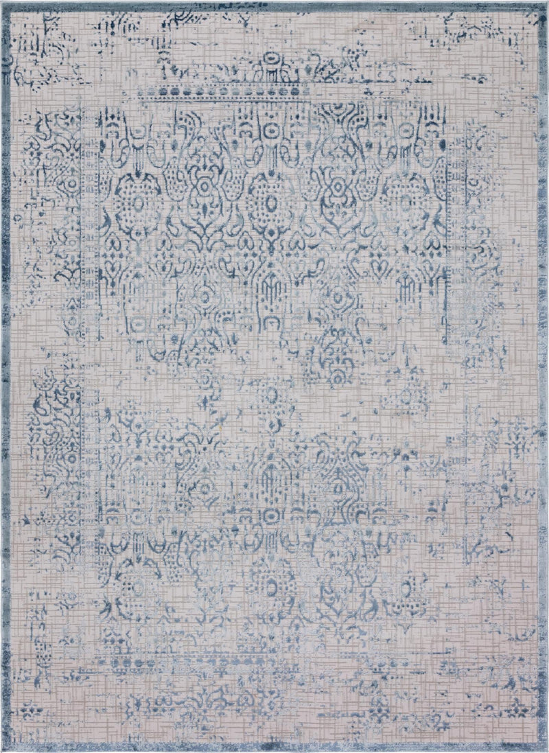 Derbyshire Elegance Collection Area Rug -  Matlock Rectangle Blue Main