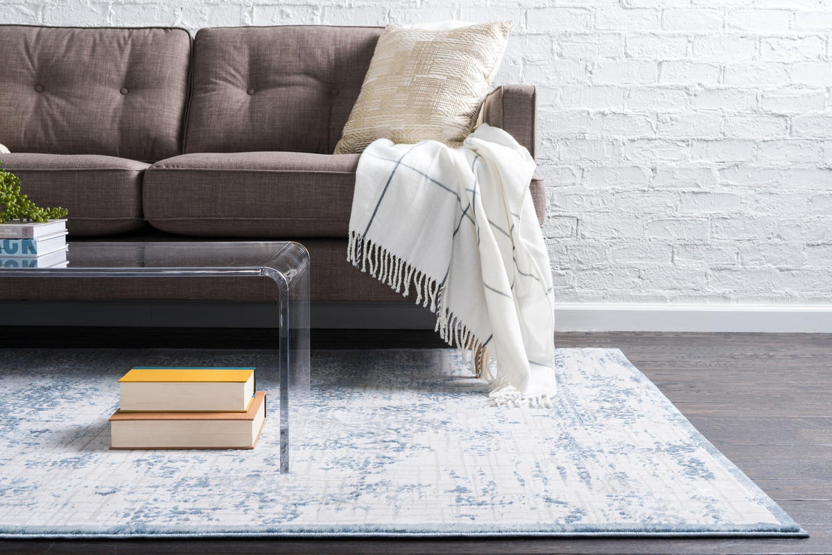 Derbyshire Elegance Collection Area Rug -  Matlock Rectangle Blue  lifestyle 10