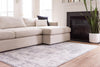 Derbyshire Elegance Collection Area Rug -  Matlock Rectangle Gray  lifestyle 4
