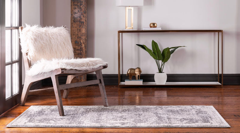 Derbyshire Elegance Collection Area Rug -  Matlock Runner Gray  lifestyle 68
