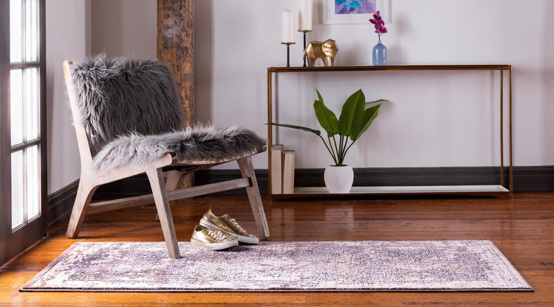 Derbyshire Elegance Collection Area Rug -  Matlock Runner Violet  lifestyle 39