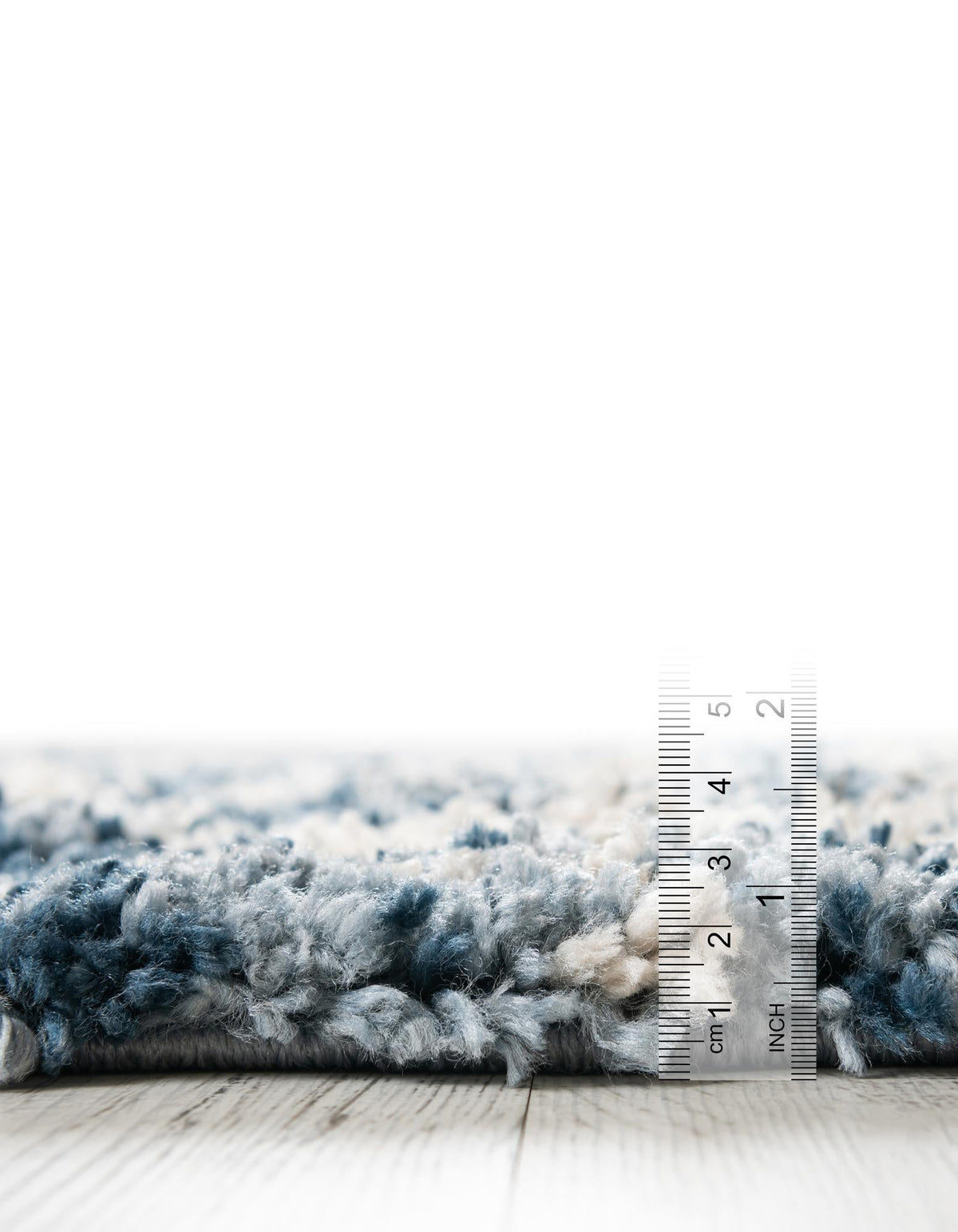 Cozy Cove Shag Collection Area Rug - Marina Runner Blue  lifestyle 117