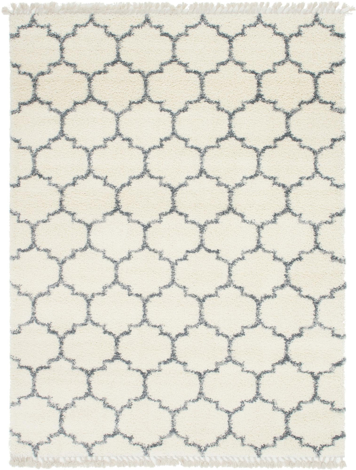 Cozy Cove Shag Collection Area Rug - Marina Rectangle Ivory  lifestyle 5