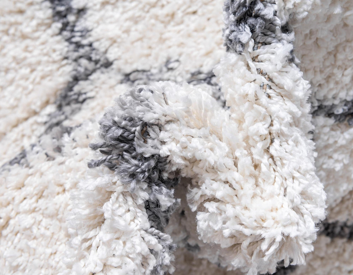 Cozy Cove Shag Collection Area Rug - Marina Rectangle Ivory  lifestyle 59