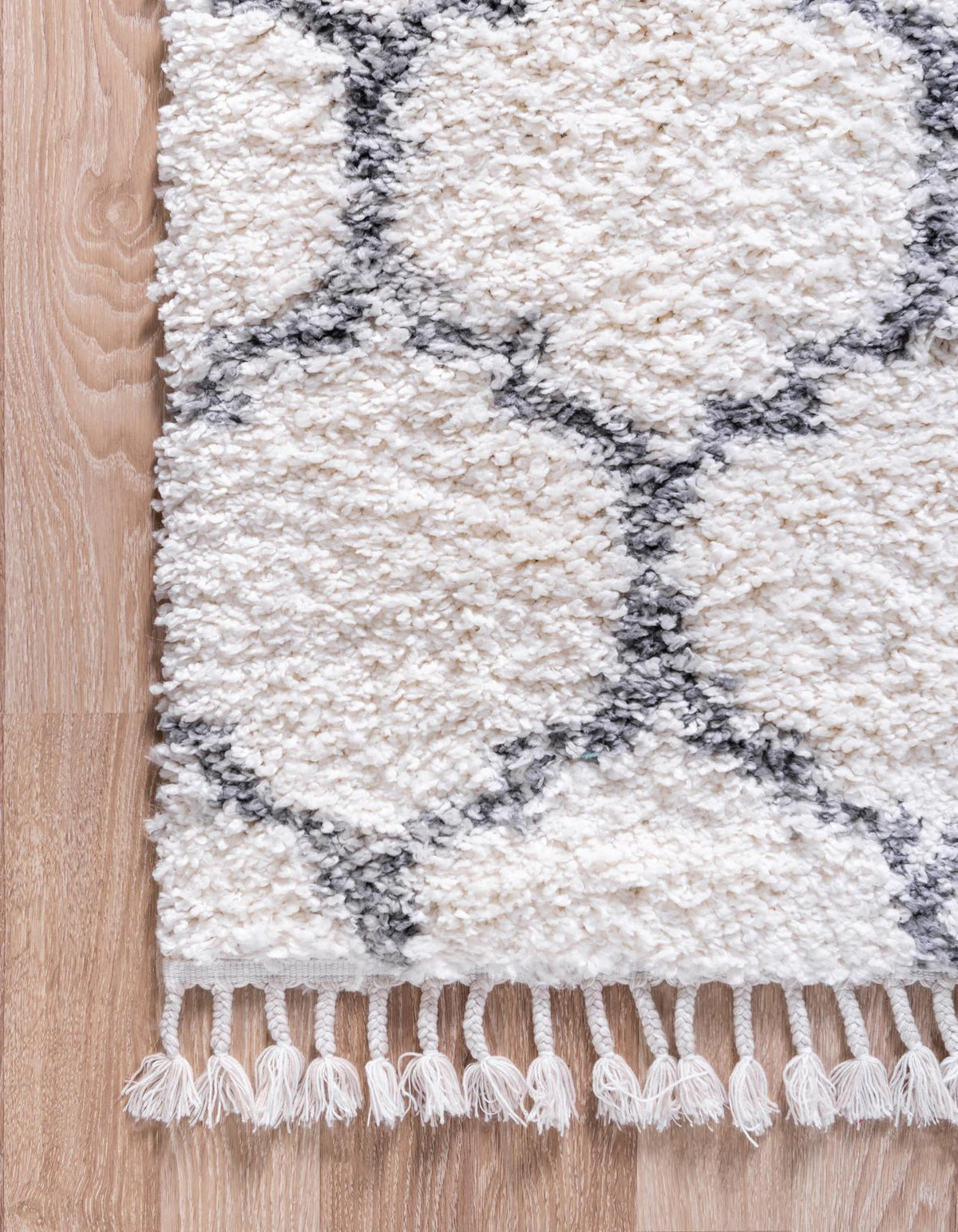 Cozy Cove Shag Collection Area Rug - Marina Rectangle Ivory  lifestyle 60