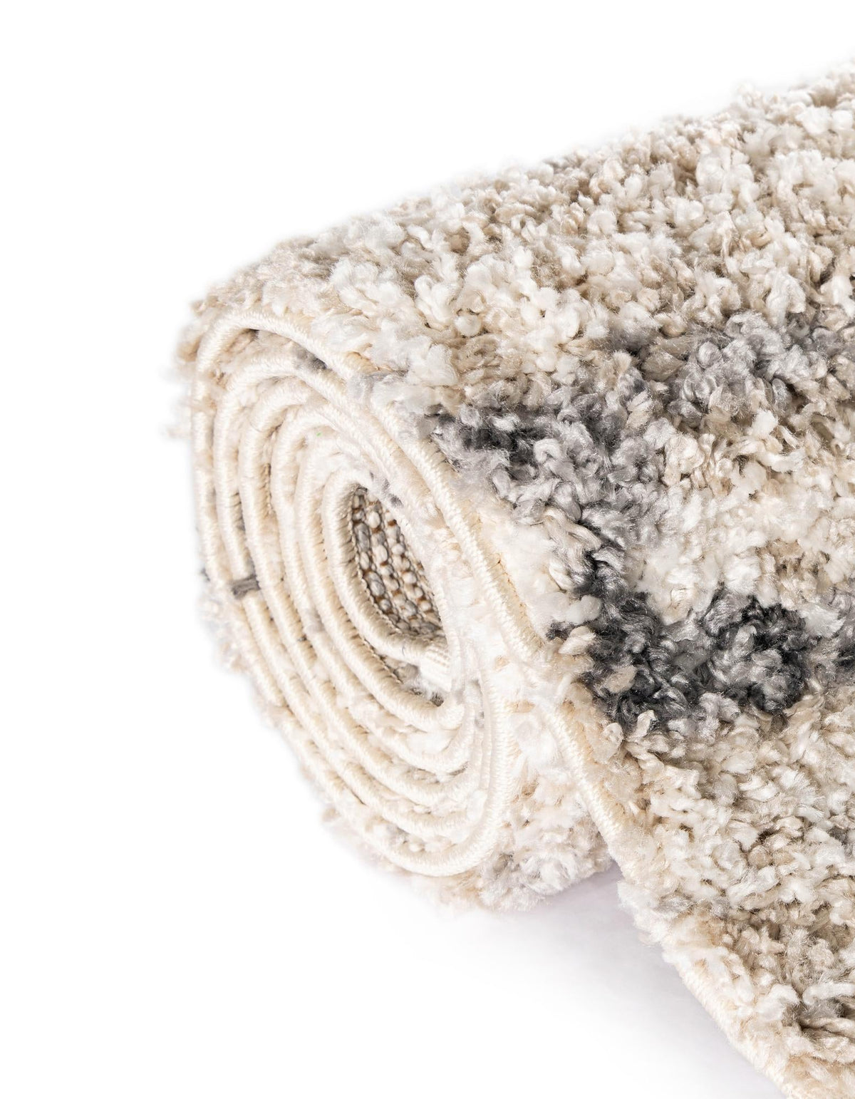 Cozy Cove Shag Collection Area Rug - Marina Round Beige  lifestyle 164