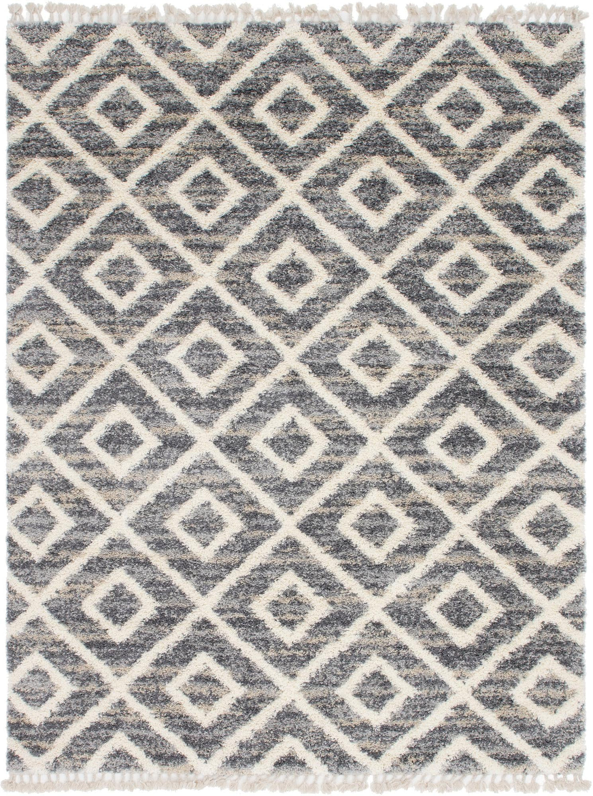 Cozy Cove Shag Collection Area Rug -  Dunes Rectangle Gray  lifestyle 3