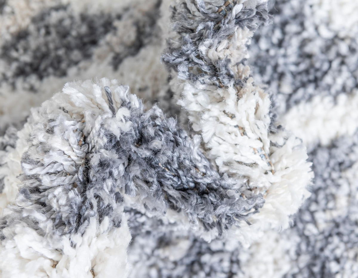 Cozy Cove Shag Collection Area Rug -  Dunes Rectangle Gray  lifestyle 47