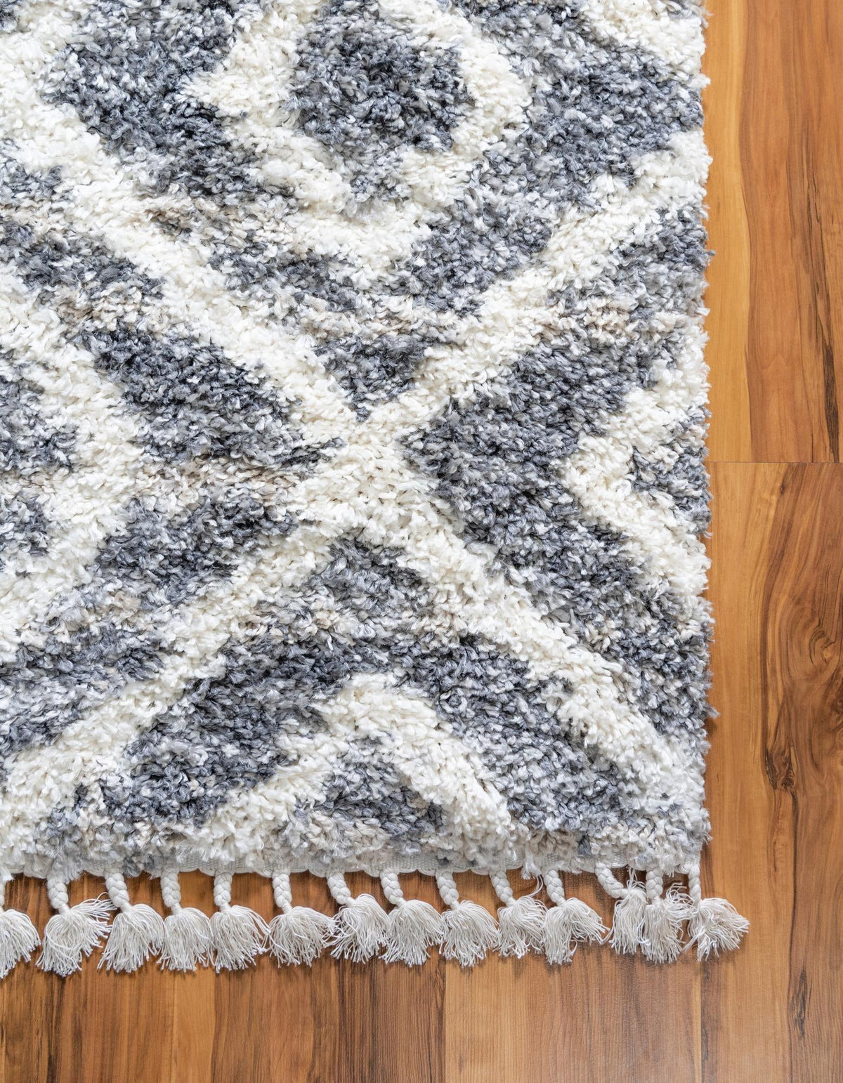 Cozy Cove Shag Collection Area Rug -  Dunes Rectangle Gray  lifestyle 50