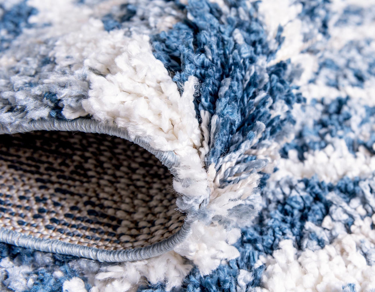 Cozy Cove Shag Collection Area Rug -  Dunes Rectangle Blue  lifestyle 43